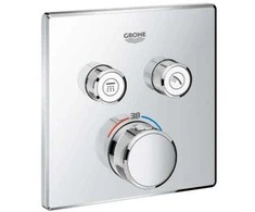 Grohe SmartControl dušo termostatinė virštinkinė dalis, 2 išėjimai, chromas