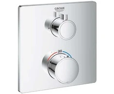 Virštinkinė dalis termostatinio dušo maišytuvo GROHE Grohtherm, chromas
