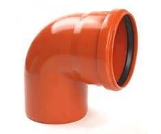 Lauko kanalizacijos alkūnė Wavin, d , 160, 90*