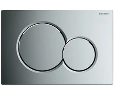 WC klavišas Geberit, Sigma 01, blizgus chromas