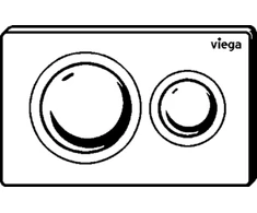 WC klavišas Viega Prevista, Visign For Style 20, juodas matinis