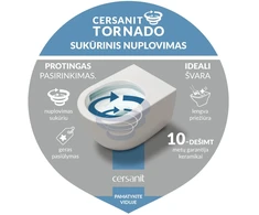 WC rėmo komplektas Cersanit, C676 System 40, sūkurinis