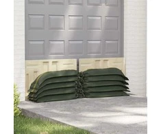 Maišai su smėliu 25 pcs Žalia 120 x 27 cm HDPE