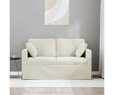 Sofa Kreminė 138 x 78 x 80 cm Aksomas