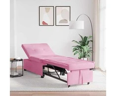 Sofa lova Rožinė 194 x 67 x 37 cm audinys