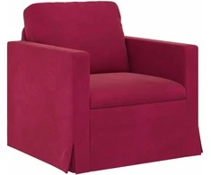 Sofa Vyno raudona 78 x 78 x 80 cm Aksomas