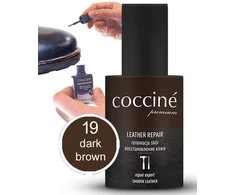 Atkuriamieji tamsiai rudi lygios odos dažai – Coccine Leather Repair, dark ruda, 10 ml