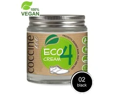 Ekologiškas juodas impregnuojantis kremas lygiai odai, VEGAN – Coccine Eco Kreminis 4, juodas, 100 ml