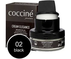 Coccine juodos spalvos avalynės tepalas su kempinėle Nr.02 Kreminis Elegance, 50 ml