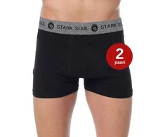 Juodi vyriški medvilniniai boksininkai Stark Soul, 2 poros