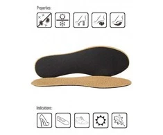 Natūralios odos vidpadžiai su aktyvinta anglimi Coccine Leather Premium On Latex, 1 pora