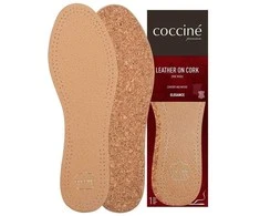 Natūralios odos vidpadžiai su kamštine pagrindo dalimi – Coccine Leather On Cork, 1 pora