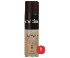 Raudonas spalvą atkuriantis purškiklis nubukui ir zomšai – Coccine Nano Ravvivant, red, 250 ml