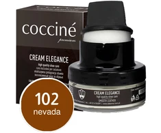 Rudas maitinamasis ir spalvą atnaujinantis batų kremas lygiai odai – Coccine Kreminis Elegance, Nevada, 50 ml