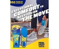 Scholl GelActiv Everyday gelio vidpadžiai vyrams, 1 pora