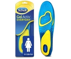 Scholl GelActiv Everyday gelio vidpadžiai moterims kasdieniam komfortui, 1 pora