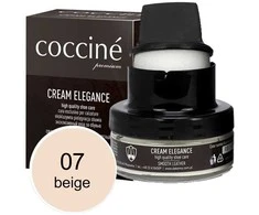 Smėlio spalvos lygios odos maitinantis ir spalvą atnaujinantis batų kremas – Coccine Kreminis Elegance, smėlio spalvos, 50 ml