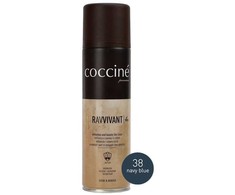 Tamsiai mėlynas spalvą atkuriantis purškiklis nubukui ir zomšai – Coccine Nano Ravvivant, navy mėlynas, 250 ml