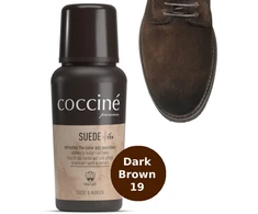 Tamsiai ruda zomšos ir nubuko spalvos atnaujinimo priemonė – Coccine Suede, Dark Brown, 75 ml