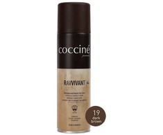 Tamsiai rudas spalvą atkuriantis purškiklis nubukui ir zomšai – Coccine Nano Ravvivant, dark ruda, 250 ml