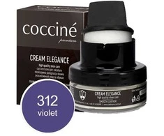 Violetinis lygios odos maitinantis ir spalvą atnaujinantis batų kremas – Coccine Kreminis Elegance, violetinis, 50 ml