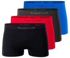 Vyriški besiūliai mikropluošto boksininkai Vincent Creation, 4 poros