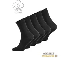 Vyriškos kojinės iš 100 % medvilnės su rankiniu būdu sujungta pirštų siūle VCA Textil, 5 poros