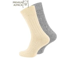 Žieminės alpakos vilnos unisex kojinės VCA Textil, 2 poros