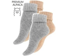 Žieminės moteriškos kojinės iš alpakų vilnos VCA Textil, 4 poros