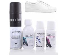 Baltoms odinėms ir tekstilinėms sportbačiams – Coccine avalynės priežiūros rinkinys