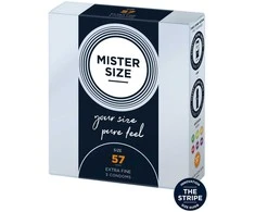 MISTER SIZE 57mm Condoms 3pcs Natural