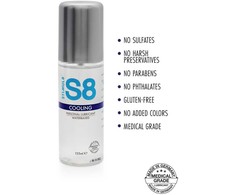 S8 vėsinantis vandens pagrindo lubrikantas 125 ml