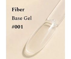 FEHU Bazinis gelis su pluoštu #01 skaidrus stiklas, 12 ml | Fiber Base Gel #01 Transparent Glass 12 ml