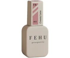 FEHU Bazinis gelis su pluoštu #03 kreminė Latte, 12 ml | Fiber Base Gel #03 Creamy Latte, 12 ml