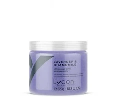 Lycon LAVENDER &amp; CHAMOMILE SUGAR SCRUB 520 g | Levandų ir ramunėlių kūno šveitiklis cukraus pagrindu be aliejaus 520 g