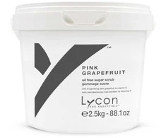 Lycon Rožinis GRAPEFRUIT SUGAR SCRUB 2,5kg | Kūno šveitiklis cukraus pagrindu be aliejaus 2,5kg