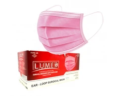 Lycon Vienkartinės apsauginės veido kaukės rožinės, 50vnt | Disposable Medical Face Mask Rožinis 50 pcs