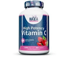 Haya Labs High Potency Vitamin C with Rose Hips 100 tab.