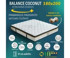 Meb Podrez Dvipusis čiužinys su kokosu Balance Coconut dydis 180