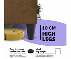 Meb Podrez Kampinė išskleidžiama sofa-lova St Light, Podrez, ruda