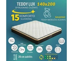 Meb Podrez Teddy Lux dvipusis čiužinys dydis 140