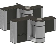 Locinox Dviejų padėčių reguliuojamų vyrių pora, RAL9006