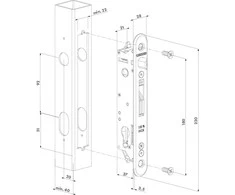 Locinox Įleidžiama spyna FORTYLOCK 40mm