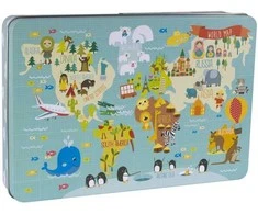 Apli Kids - XL dėlionė - Pasaulio žemėlapis
