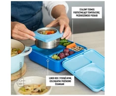 Blue Pietų dėžutė su termosu OmieBox, Mėlyna Sky