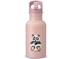 CARL OSCAR Nerūdijančio plieno sandarus vandens butelis, Rožinė-panda, 500 ml