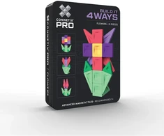 CONNETIX - magnetinis konstruktorius PRO Build It 4 Ways Flowers Pack, 21d.