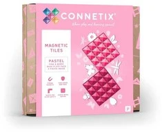 Connetix – Pagrindo plokštė – Pastelinė rožinė ir uoginė – (CT-P-PB002-BP)