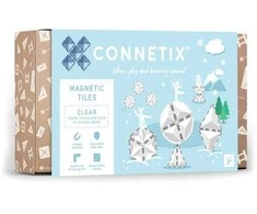 CONNETIX Skaidrių plokštelių geometrinis rinkinys 24d.