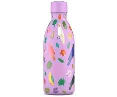 Cool Bottles - Nerūdijančio plieno vaikiškas buteliukas su šiaudeliu arba užsukimu, 500ml (Fly free)